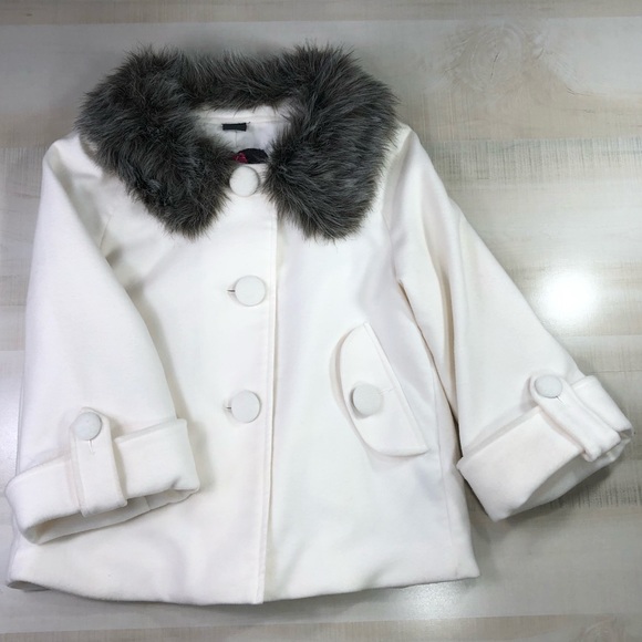 Jack By BB Dakota Fur Collar Girls Coat - Picture 2 of 6